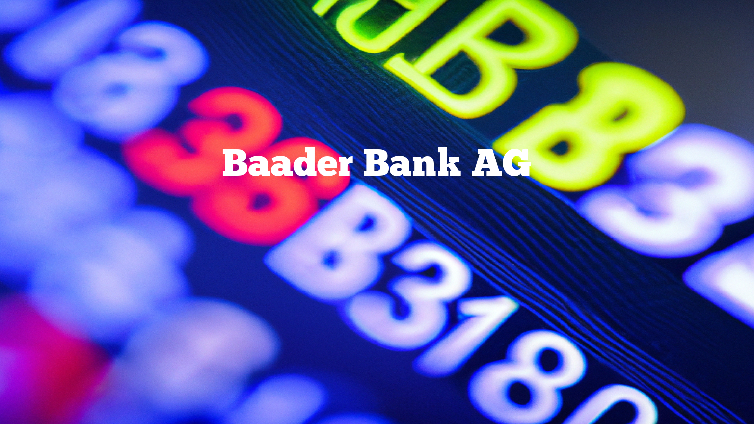 Baader Bank Aktie: Trading Days als Gamechanger?